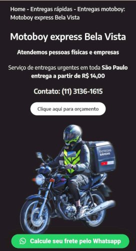 Serviços de motoboy 