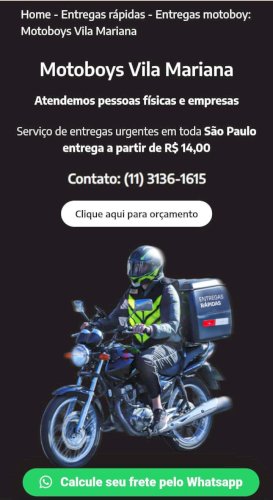 Serviços de motoboy 