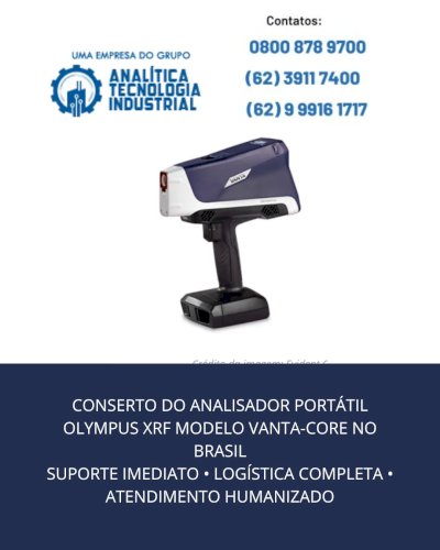 ASSISTÊNCIA TÉCNICA NACIONAL DOS ANALISADORES XRF DA OLYMPUS NO BRASIL