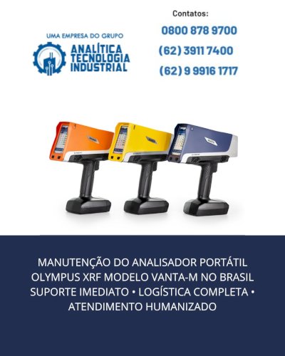 ASSISTÊNCIA TÉCNICA NACIONAL DOS ANALISADORES XRF DA OLYMPUS NO BRASIL