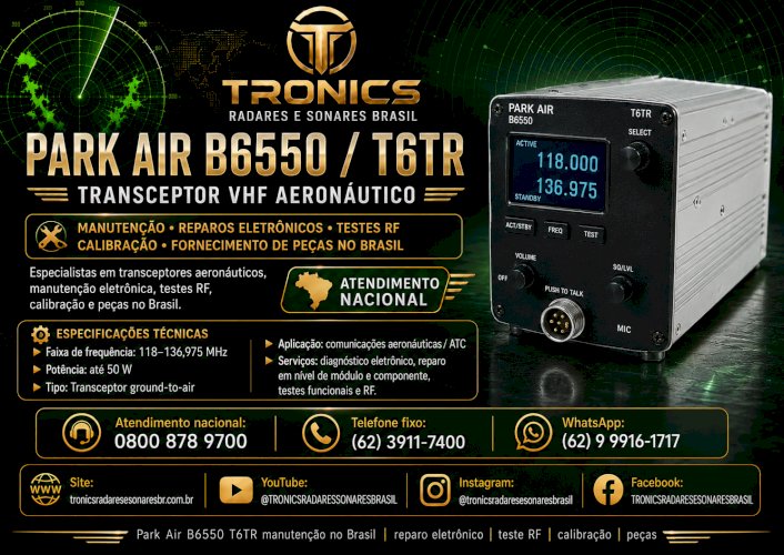 ASSISTÊNCIA TÉCNICA PARK AIR SAPPHIRE TRONICS