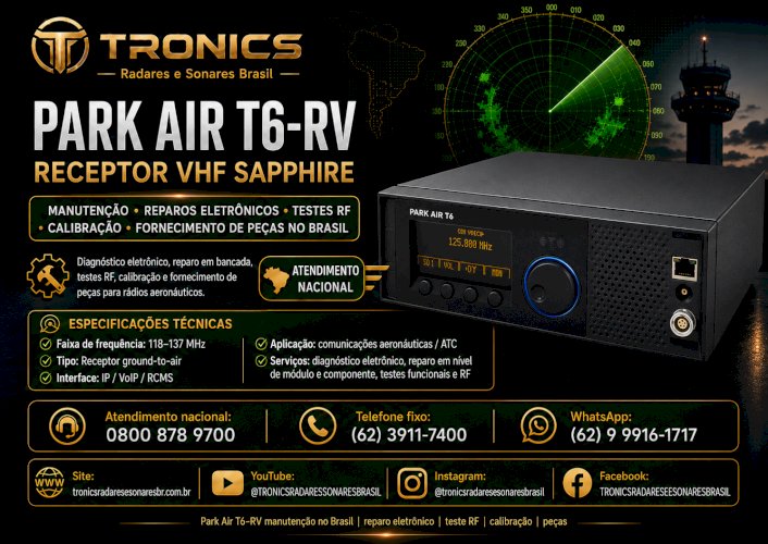 ASSISTÊNCIA TÉCNICA PARK AIR SAPPHIRE NO BRASIL