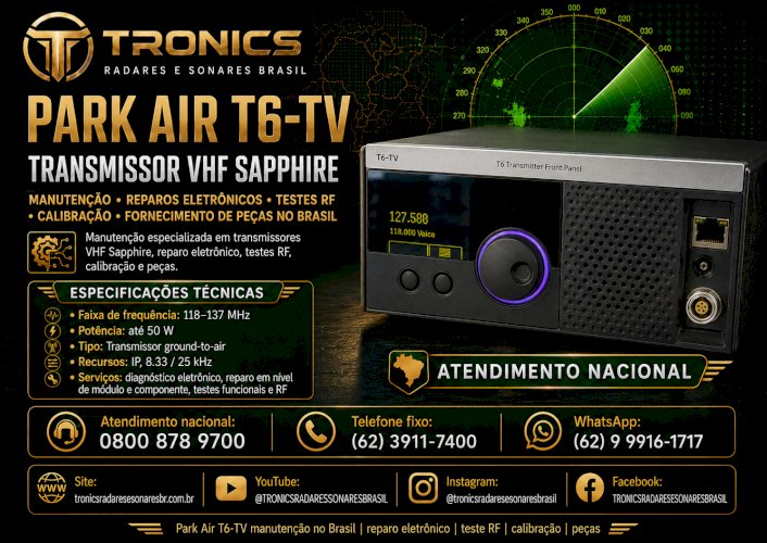 ASSISTÊNCIA TÉCNICA PARK AIR SAPPHIRE NO BRASIL