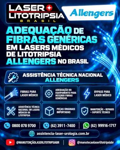 MANUTENÇÃO - ASSISTÊNCIA TÉCNICA EM LASER DE LITOTRIPSIA UROLOGIA NO BRASIL